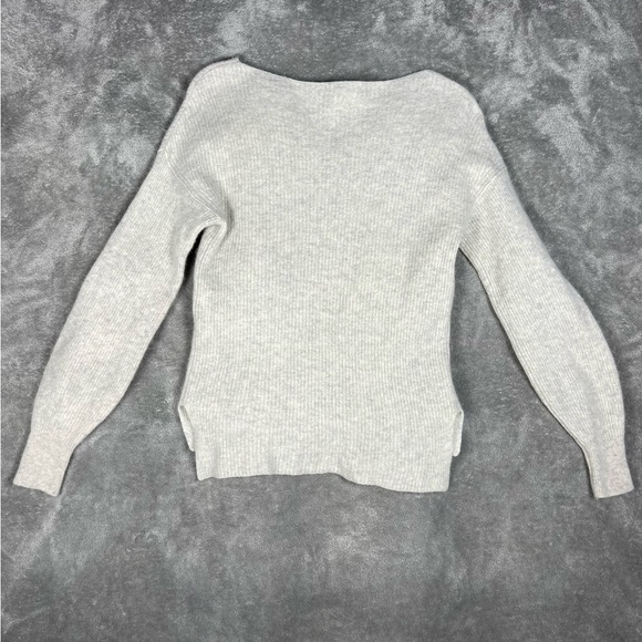 Sundance Sweater Womens Small Jovie Cashmere Bateau Drop Shoulder Ribbed Neutral - Picture 4 of 7